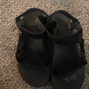 Black Platform Teva sandals